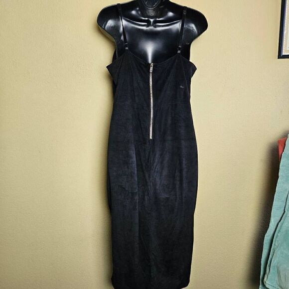 Missguided Faux Suede Midi Dress - Picture 6 of 8